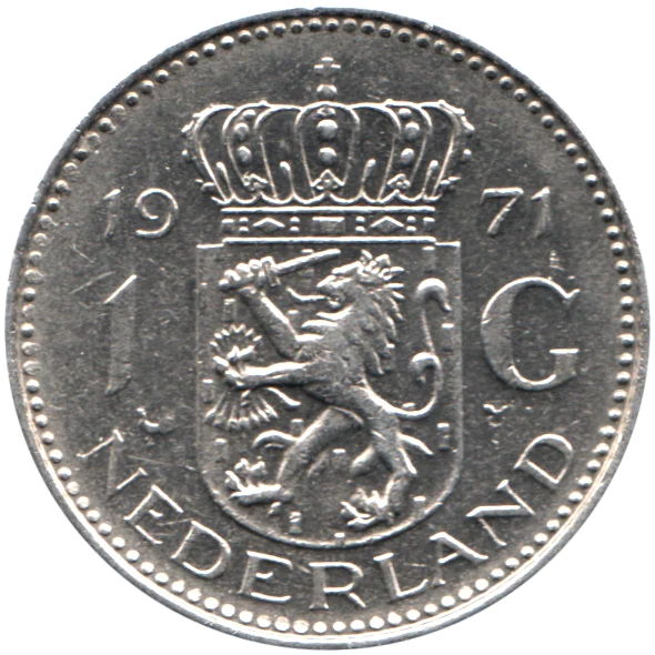 1 Guilder, 1971 Reverse
