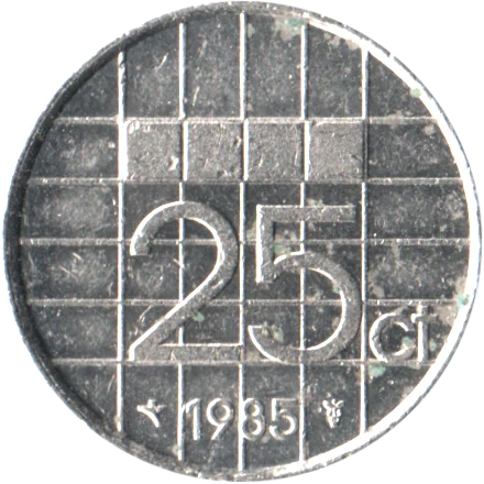 25 cents, 1985 Reverse