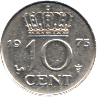 10 cents, 1973 Reverse