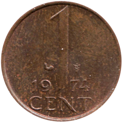 1 cent, 1974 Reverse