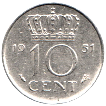 Preview 10 cents, 1951 reverse