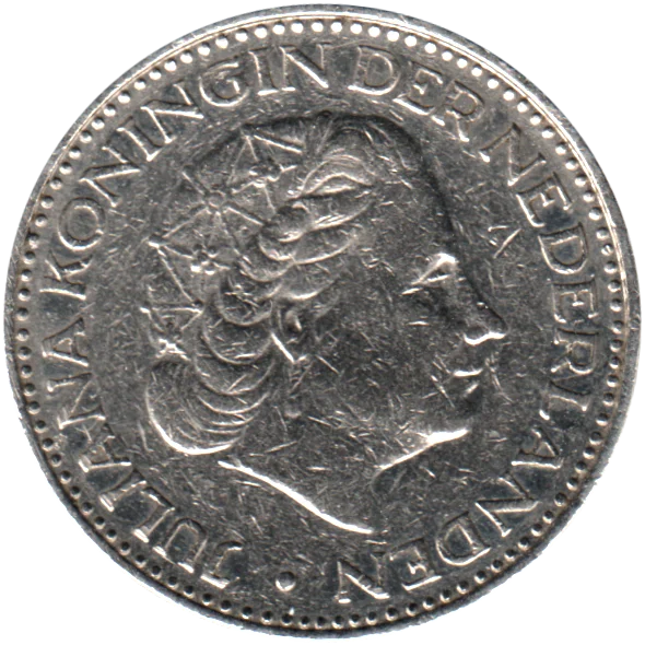 1 Guilder, 1969 Obverse