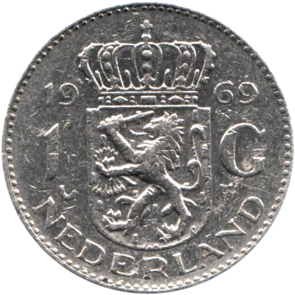 Preview 1 Guilder, 1969 reverse