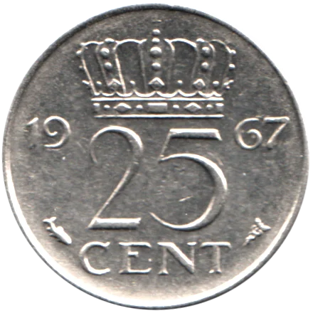 25 cents, 1967 Reverse