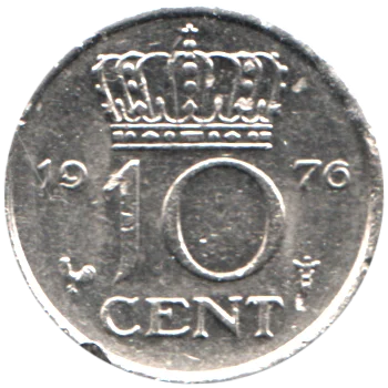 10 cents, 1976 Reverse