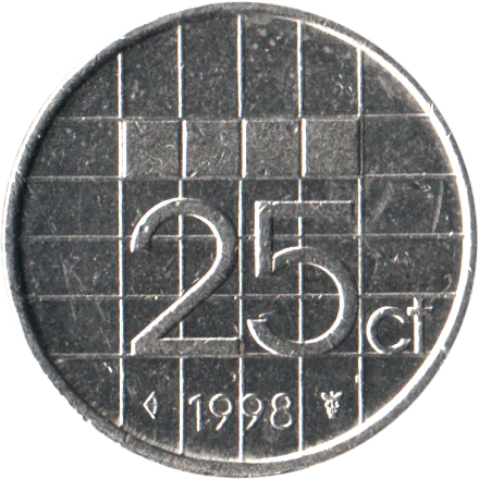 25 cents, 1998 Reverse