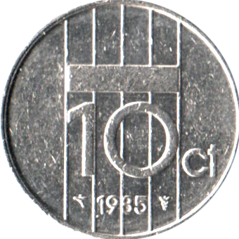 10 cents, 1985 Reverse