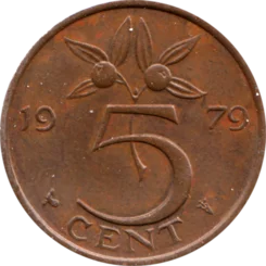 Preview 5 cents, 1979 reverse