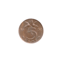 Preview 5 cents, 1952 reverse