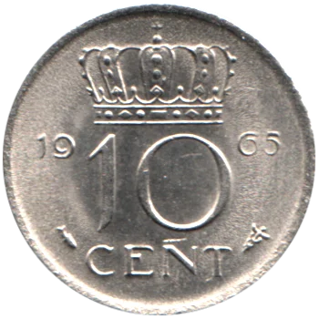 10 cents, 1965 Reverse