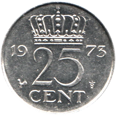 25 cents, 1973 Reverse