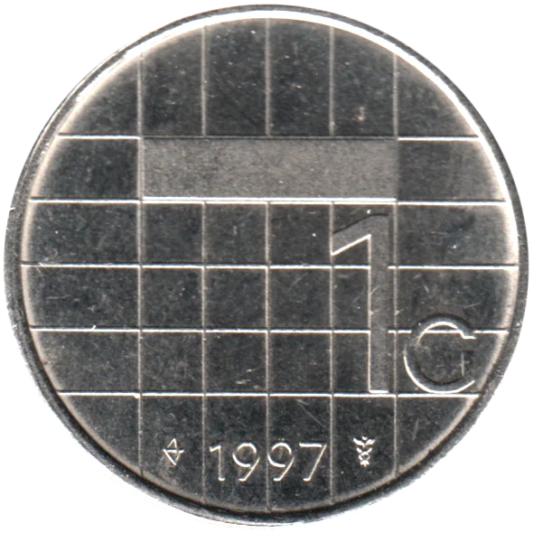 1 Guilder, 1997 Reverse