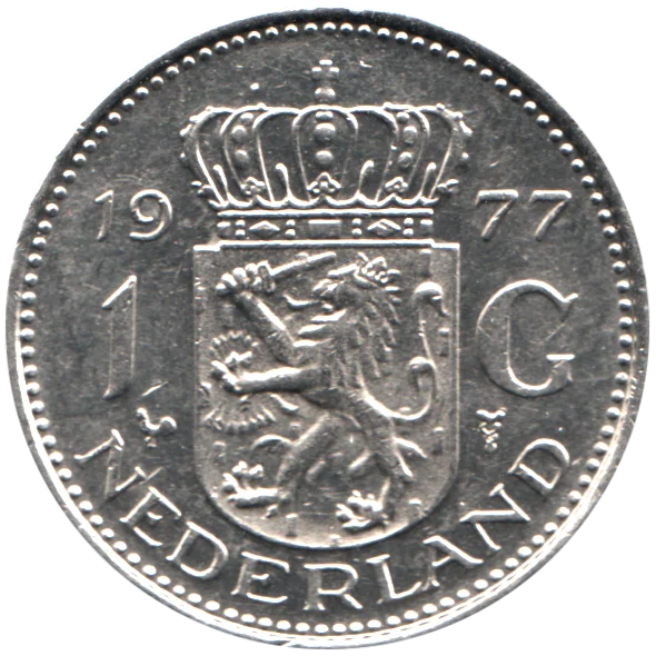 1 Guilder, 1977 Reverse