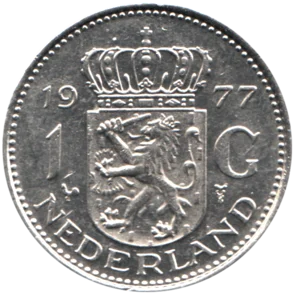 Preview 1 Guilder, 1977 reverse