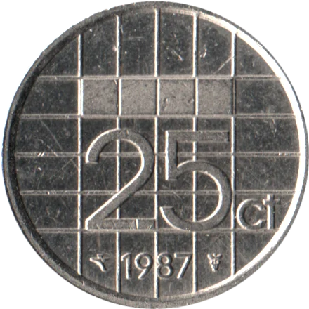 25 cents, 1987 Reverse
