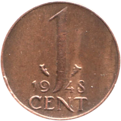 Preview 1 cent, 1948 reverse