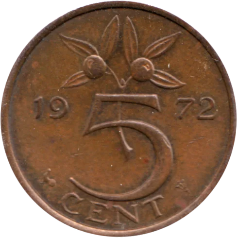5 cents, 1972 Reverse