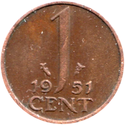 Preview 1 cent, 1951 reverse