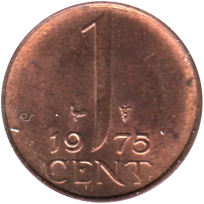 Preview 1 cent, 1975 reverse