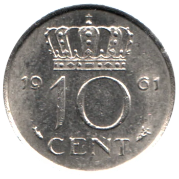 Preview 10 cents, 1961 reverse