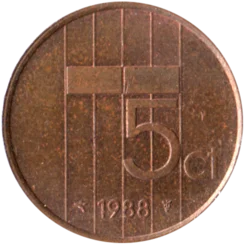 Preview 5 cents, 1988 reverse
