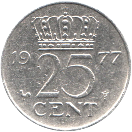 25 cents, 1977 Reverse