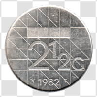 Preview 2½ Guilders, 1982 reverse