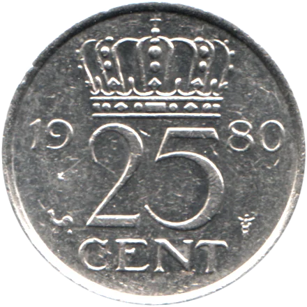 25 cents, 1980 Reverse