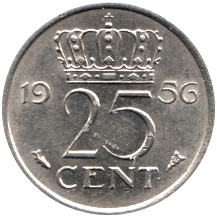 25 cents, 1956 Reverse