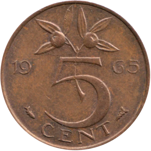 5 cents, 1965 Reverse