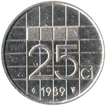 25 cents, 1989 Reverse