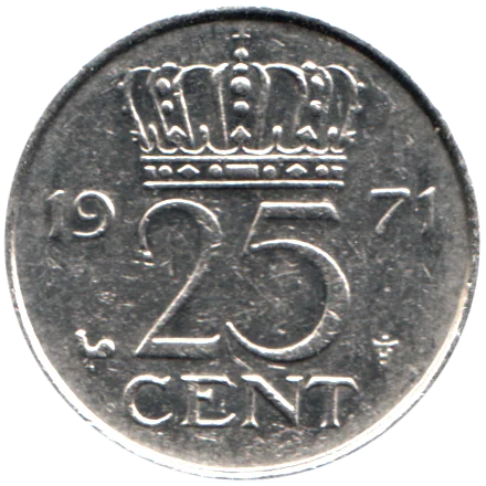 25 cents, 1971 Reverse