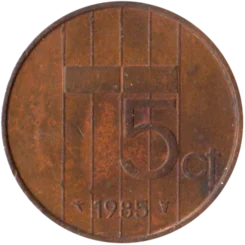Preview 5 cents, 1985 reverse