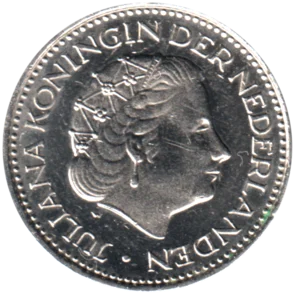 Preview 1 Guilder, 1972 obverse