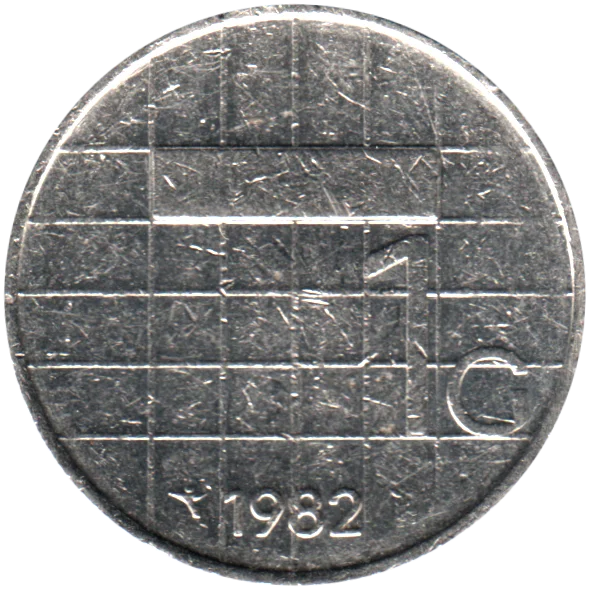 1 Guilder, 1982 Reverse