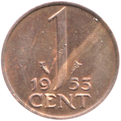 Preview 1 cent, 1953 reverse