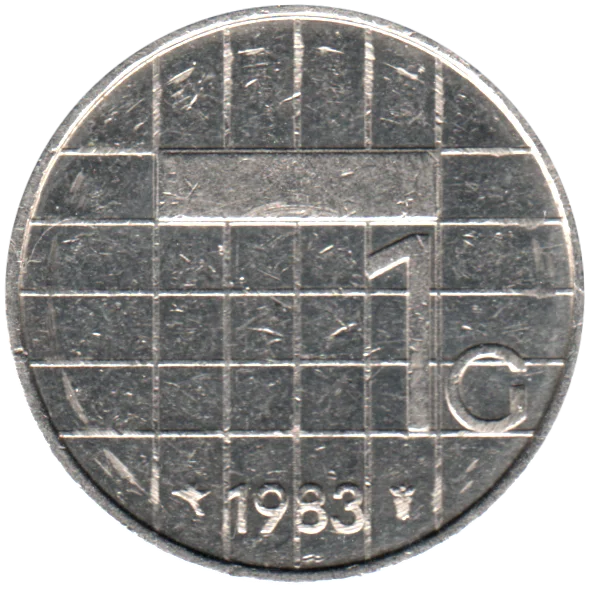 1 Guilder, 1983 Reverse