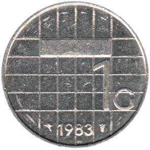 Preview 1 Guilder, 1983 reverse
