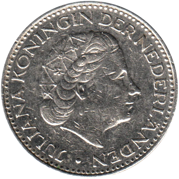 1 Guilder, 1968 Obverse