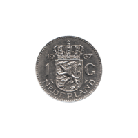 Preview 1 Guilder, 1967 reverse