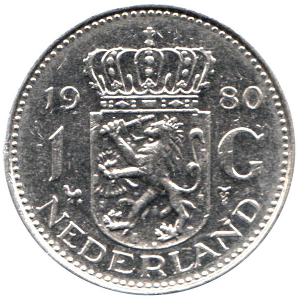 1 Guilder, 1980 Reverse