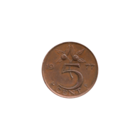 Preview 5 cents, 1977 reverse