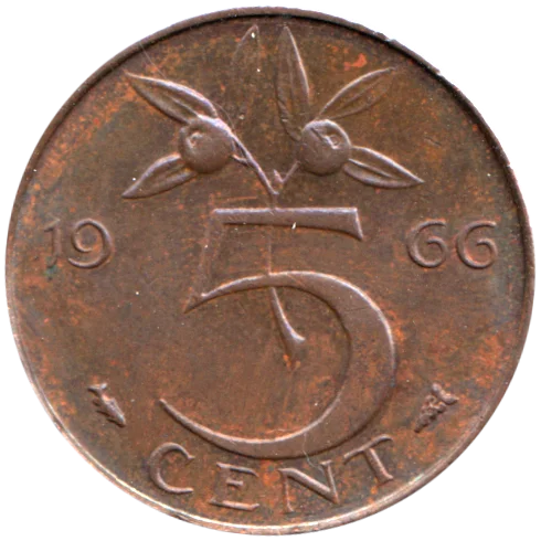 5 cents, 1966 Reverse