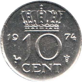 10 cents, 1974 Reverse
