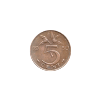 Preview 5 cents, 1950 reverse