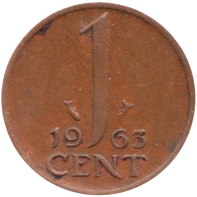 1 cent, 1963 Reverse