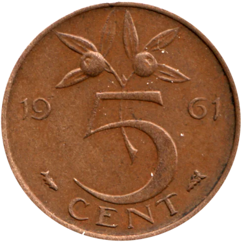 5 cents, 1961 Reverse