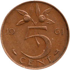 Preview 5 cents, 1961 reverse