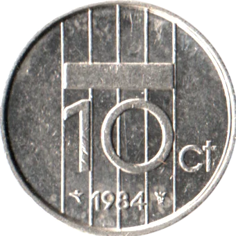 10 cents, 1984 Reverse