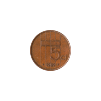 Preview 5 cents, 1989 reverse